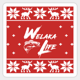 Welaka Life Ugly Christmas Logo Sticker